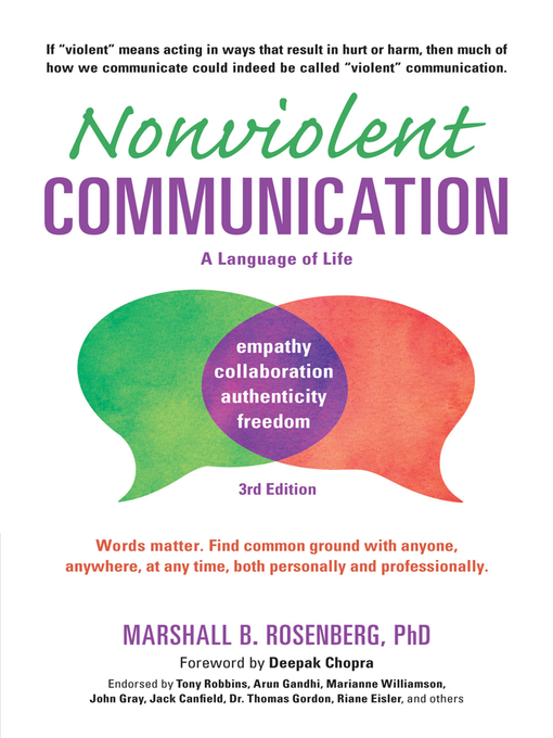 Nonviolent Communication: A Language of Life: Life-Changing Tools for Healthy Relationships 책표지